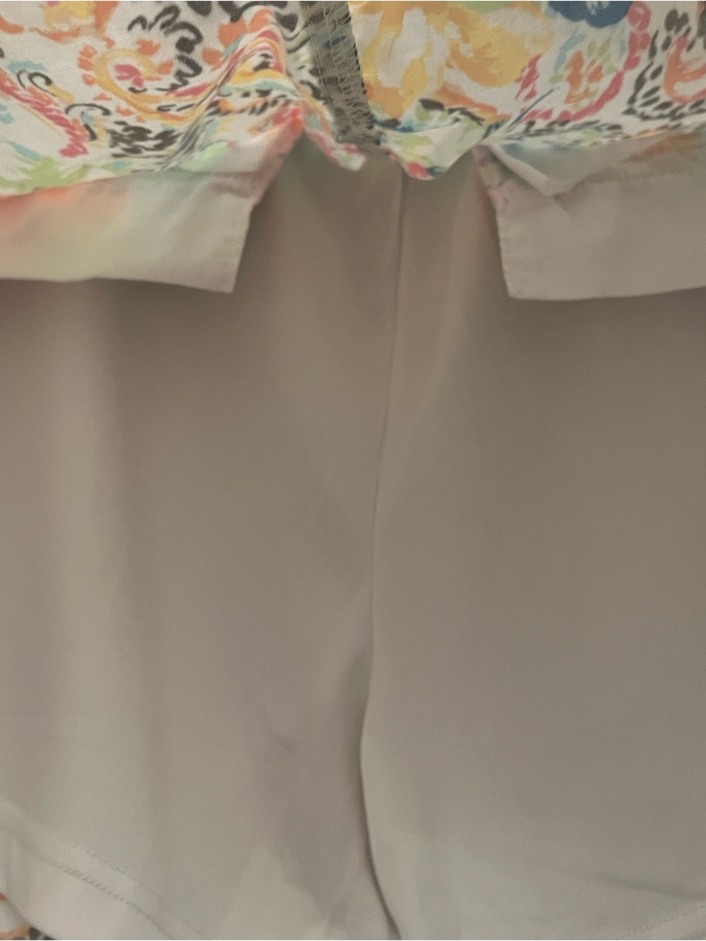 Christopher & Banks White Multicolor Floral Paisley Petite Skort - Picture 11 of 14